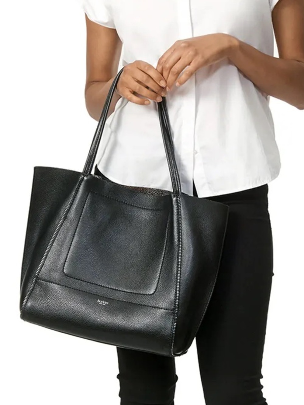 Botkier $298 Black Pebbled Leather Soho Tote